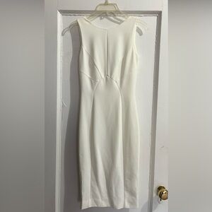 H&M Elegant White Sleeveless Dress-size 4